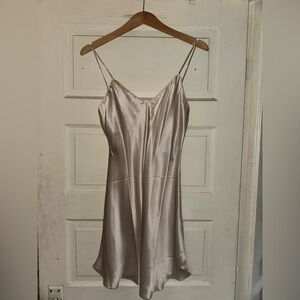 Silk slip dress size XS